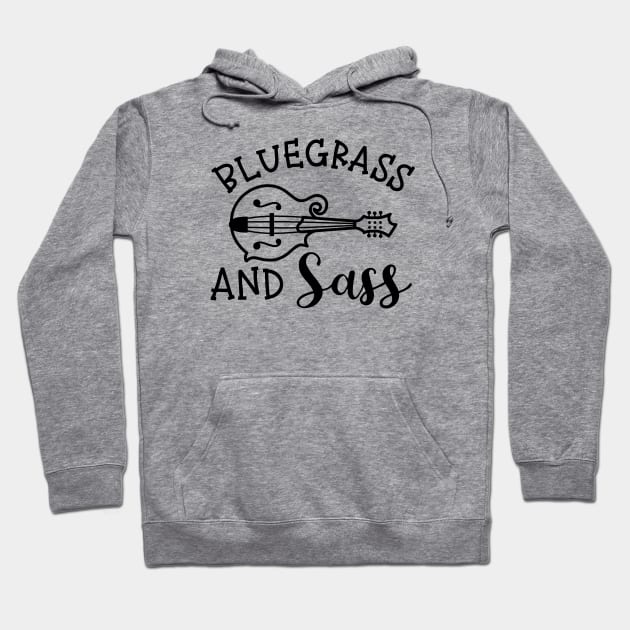 Bluegrass and Sass Mandolin Funny Hoodie by GlimmerDesigns